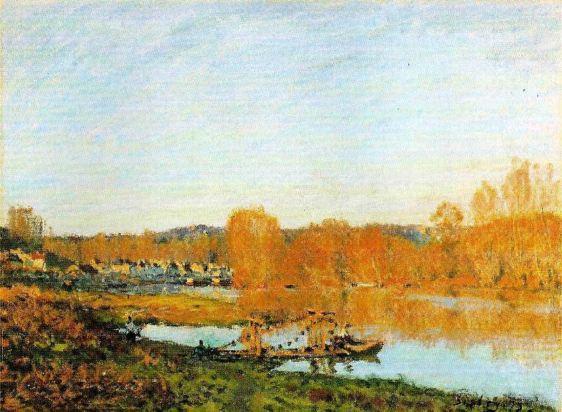 Alfred Sisley Banks of the Seine near Bougival Sweden oil painting art
